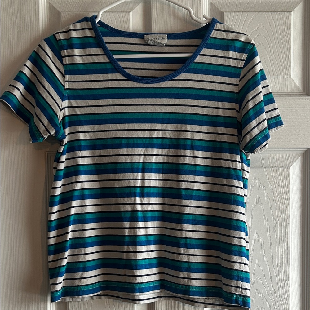 Striped Blue and White T- Shirt
